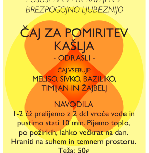 Čaj za pomiritev kašlja 50g - Odrasli
